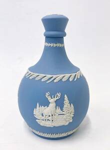 ウェッジウッド WEDGWOOD ジャスパーボトル 空瓶 ブルー 青 ウイスキー ジャスパー ボトル 瓶 陶器 