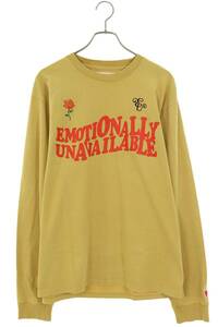 エモーショナリー アンアベイラブル EMOTIONALLY UNAVAILABLE EU-S22-0000-024 サイズ:L ローズハートプリント長袖カットソー 中古 BS99