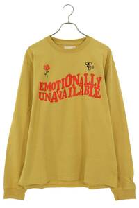 エモーショナリー アンアベイラブル EMOTIONALLY UNAVAILABLE EU-S22-0000-024 サイズ:XL ローズハートプリント長袖カットソー 中古 BS99