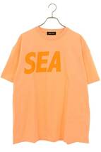 ウィンダンシー WIND AND SEA 22SS WDS-SEA-22S-02 サイズ:XL ロゴプリントTシャツ 中古 BS99_画像1