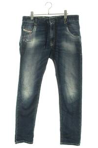 ディーゼル DIESEL Tapered Krooley Joggjeans 069YF サイズ:32インチ テーパードジョガーデニムパンツ 中古 BS99