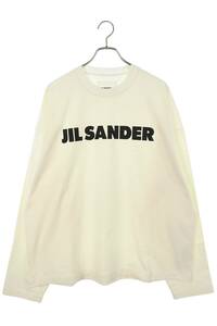 ジルサンダー JILSANDER J22GC0136 J4504 サイズ:XL ロゴプリントオーバーサイズ長袖カットソー 中古 SB01