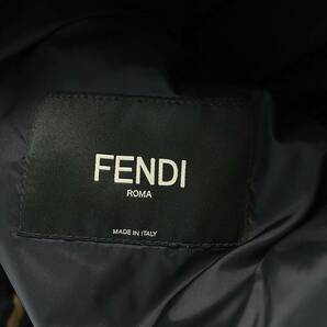 フェンディ FENDI FAA684 AAAA サイズ:44 ズッカ柄ダウンベスト 中古 SB01の画像3