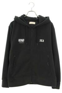 ウィンダンシー WIND AND SEA サイズ:M ロゴ刺繍フリースパーカー 中古 BS99