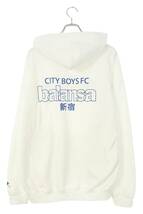 サウンドショップバランサ SOUND SHOP BALANSA CITY BOYS FC FRANCE HOODIE サイズ:XL フランスプリントパーカー 中古 BS99_画像2