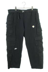 ナイキ NIKE ピースマイナスワン NRG CF WODE PANTS DR0095-010 サイズ:S スウェット切替マルチポケットワイドカーゴパンツ 中古 BS99