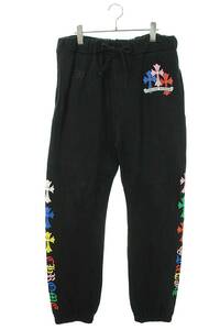 クロムハーツ Chrome Hearts MLTCOL CEM CRS SWEAT PANTS サイズ:L セメタリークロススウェットロングパンツ 中古 OM10