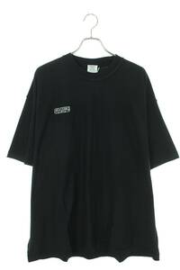 ヴェトモン VETEMENTS 24SS UE64TR600BW サイズ:XS インサイドアウトエンブロイダリーロゴTシャツ 新古品 SB01