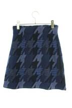 マメ Mame 23SS MM23PS-KN725 Houndstooth Knitted Skirt サイズ:2 千鳥柄ニットスカート 中古 BS99_画像2