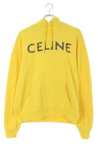 セリーヌバイエディスリマン CELINE by Hedi Slimane 22SS 2Y695670Q サイズ:S ロゴスタッズプルオーバーパーカー 中古 OM10