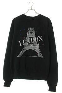 バレンシアガ BALENCIAGA 18SS 508122 TYK72 サイズ:S LONDONプリントスウェット 中古 BS99