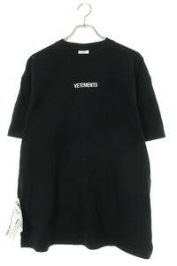 ヴェトモン VETEMENTS UAH20TR611 サイズ:XS フロントロゴパッチTシャツ 中古 OM10