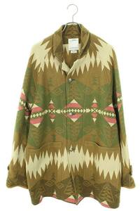 ビズビム VISVIM HOPILAND COAT NATIVE BLANKET サイズ:4 ネイティブ柄ブランケットロングコート 中古 BS99