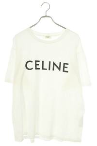 セリーヌバイエディスリマン CELINE by Hedi Slimane 2X681671Q サイズ:L ルーズフィットロゴプリントTシャツ 中古 NO05