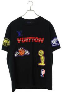 ルイヴィトン LOUISVUITTON NBA 21AW RM212M DT3 HLY21W サイズ:L NBAマルチロゴTシャツ 中古 NO05