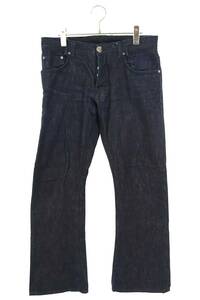 クロムハーツ Chrome Hearts DNM PANTS CRS BTN INDIGO/デニムパンツ サイズ:31インチ クロスボタンフライリジットデニムパンツ 中古 SS07