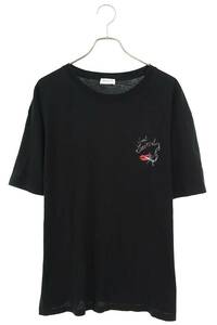 サンローランパリ SAINT LAURENT PARIS 482675 YB1IP サイズ:M スモーキングリッププリントTシャツ 中古 SB01