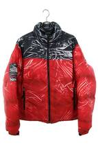 シュプリームSUPREME ノースフェイス 23SS Printed Nuptse Jacket サイズ:M トロンプルイユプリンテッドヌプシダウンジャケット 中古 SB01_画像1