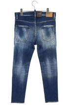 ディースクエアード DSQUARED2 23SS S74LB1266 サイズ:48 ウォッシュ加工クールガイデニムパンツ 中古 BS99_画像2