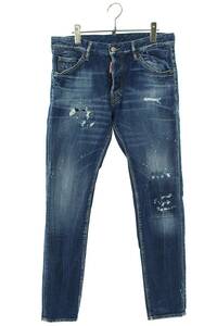 ディースクエアード DSQUARED2 20SS S71LB0723 COOL GUY JEAN サイズ:48 ダメージ・リペア加工ストレッチデニムパンツ 中古 BS99