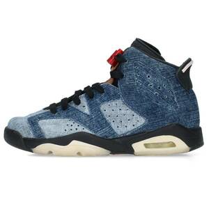 ナイキ NIKE AIR JORDAN 6 RETRO GS WASHED DENIM CV5489-401 サイズ:23.5cm エアジョーダン6GSウォッシュドデニムスニーカー 中古 BS99