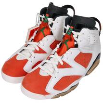 ナイキ NIKE AIR JORDAN 6 RETRO GATORADE 384664-145 サイズ:28.5cm エアジョーダン6レトロゲータレードスニーカー 中古 BS99_画像5