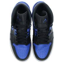 ナイキ NIKE AIR JORDAN1 MID HYPER ROYAL 554724-077 サイズ:27cm エアジョーダン1ミッドハイパーロイヤルスニーカー 中古 BS99_画像4