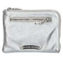 クロムハーツ Chrome Hearts 2 SIDE ZIP NOVELTY/2サイドジップ ノベルティレザーウォレット財布 中古 SS07_画像1