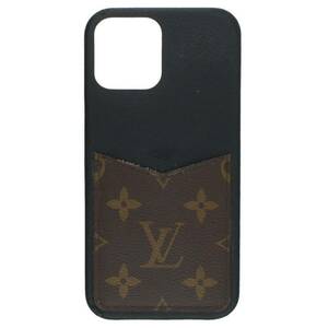 ルイヴィトン LOUISVUITTON M80081 IPHONE バンパー サイズ:12ProMax モノグラム切替アイフォンケース 中古 BS99