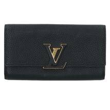 ルイヴィトン LOUISVUITTON M61248 ポルトフォイユ・カプシーヌ トリヨンレザーノワールLV長財布 中古 BS55_画像1