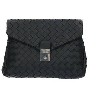 ボッテガヴェネタ BOTTEGA VENETA 630236 イントレチャートレザークラッチバッグ 中古 SB01