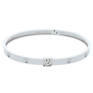  Louis Vuitton LOUISVUITTON Q95629 bangle Anne plan toLV size :20 K18 white gold bracele used GZ11