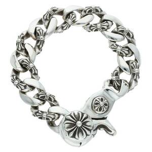 クロムハーツ Chrome Hearts FNCY CHN LNK/ファンシーリンククリップ サイズ:13LINK シルバーブレスレット 中古 OS06