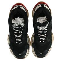 バレンシアガ BALENCIAGA TRIPLE S TRAINERS サイズ:42 トリプルエスレースアップスニーカー 中古 OM10_画像4