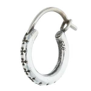  Chrome Hearts Chrome Hearts HOOP TFL SML hoop silver earrings used OS06