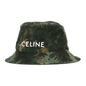 セリーヌバイエディスリマン CELINE by Hedi Slimane 22SS 2AU5B214Q サイズ:L タイダイロゴバケット帽子 中古 SS13