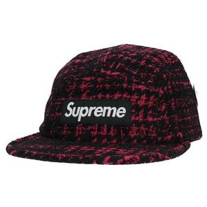 シュプリーム SUPREME 13AW Broken Houndstooth Camp Cap ブロークンハウンドトゥースキャンプキャップ 中古 BS99