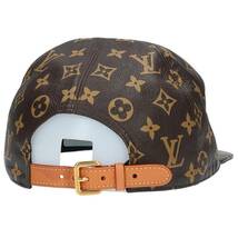 シュプリーム ルイヴィトン SUPREME LOUISVUITTON 17AW LV 5-Panel Hat モノグラムレザー5パネル帽子 中古 SS13_画像2