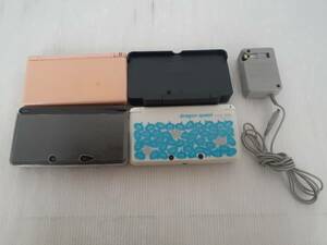 SZ92-0228-34 【現状品】 NINTENDO 3DS DS 本体 ジャンク まとめ 充電器 ドラゴンクエスト ドラクエ 黒 ピンク ゲーム機 動作未確認