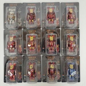 SE2692-0208-57 【未開封】 MARVEL Infinity SAGA IRON MAN Happyくじ BE@RBRICK ベアブリック賞 12点 1.3.4.6.7.9.11.12.13.14.19.20.