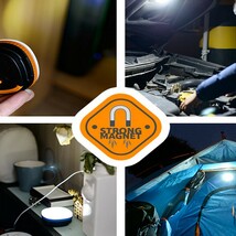 ★CAMPING LIGHTS★1W＋7LED★ほおずき風ライト★白色・暖色・赤色3色LED★テント内ライト★吊り下げ式ランタン★マグネット式ランタン★５_画像10