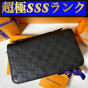 961【超極ＳＳＳランク】★最新★ルイヴィトン★ジップ 長財布 バッグ ジッピー XL ダミエ アンフィニ★正規品★