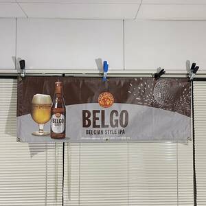 フラッグ ファットタイア BELGO FAT TIRE E183 ビール バナー 旗 インテリア ダイナー ディスプレイ 店舗 アメリカン雑貨 世田谷ベース
