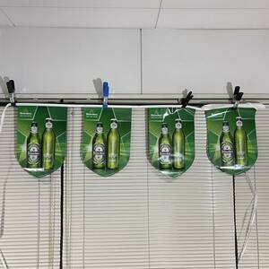 ハイネケン バナー フラッグ Heineken E67 ビール アメリカ雑貨 ダイナー ガレージ インテリア coors beer usdm 店舗用品 タペストリー