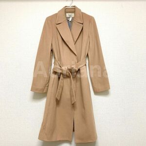 定価20万円 【Ballsey】 カシミヤ100% ベルト付きベージュコート 38