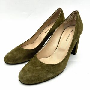 C@ イタリア製 '高級婦人靴' FABIO RUSCONI ファビオルスコーニ 本革 SUEDE LEATHER ハイヒール パンプス シューズ EU37.5 24cm レディース