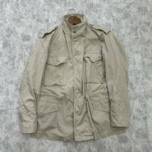 B@ 米国製 '着心地抜群' POST O'ALLS ポストオーバーオールズ 裏地 ストライプ柄 COTTON フィールドジャケット sizeS アウター 古着 USA製_画像2