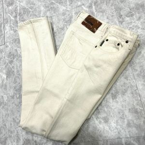 M @ 日本製 '履き心地抜群' Paul Smith JEANS ポールスミス 高品質 COTTON ストレート パンツ W30 メンズ 紳士服 ボトムス 古着 WHITE 