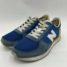 A @ 18年製 '洗礼されたデザイン' New Balance ニューバランス U220DC メッシュ × SUEDE ローカット スニーカー 26cm メンズ 靴 シューズ_画像2