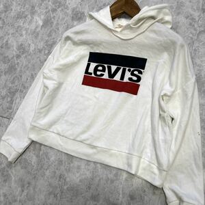 BB @ 人気モデル '着心地抜群' LEVI'S リーバイス 高品質 スウェット ショート丈 プルオーバー パーカー S レディース 婦人服 トップス 